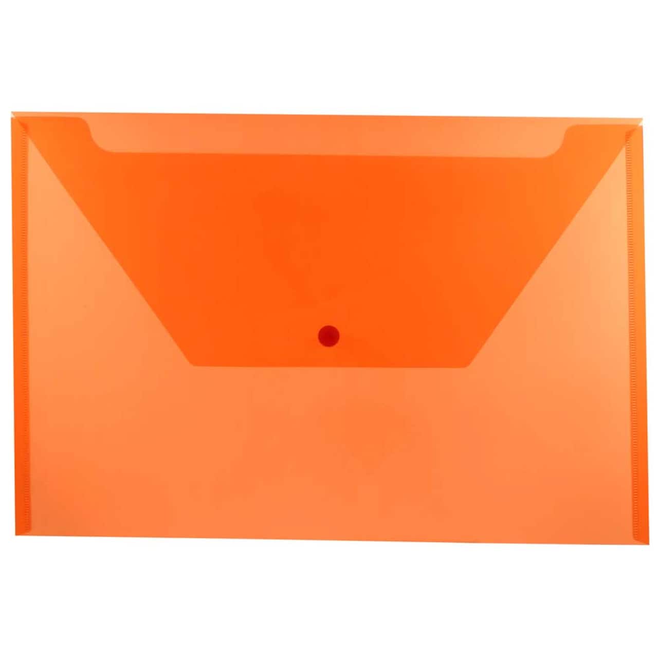 JAM Paper 9.75" x 14.5" Plastic Snap Closure Envelopes, 12ct.